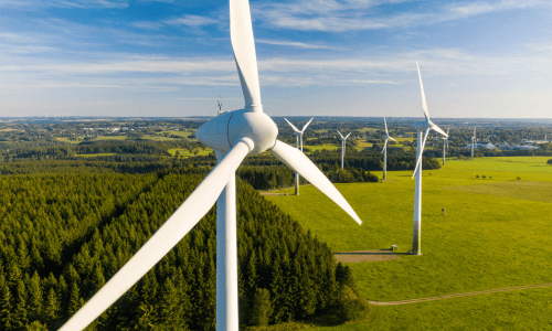 wind farm wind turbines to represent sri investing sustainable energy investing